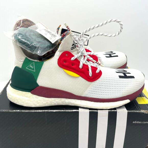 Adidas Solar Hu Glide White/Red/Green BB8044 Sneakers Running Shoes Size 7.5 main image 6